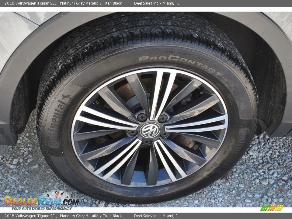 2018 Volkswagen Tiguan SEL Platinum Gray Metallic / Titan Black Photo #10