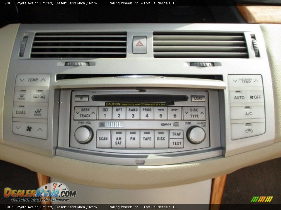2005 Toyota Avalon Limited Desert Sand Mica / Ivory Photo #22