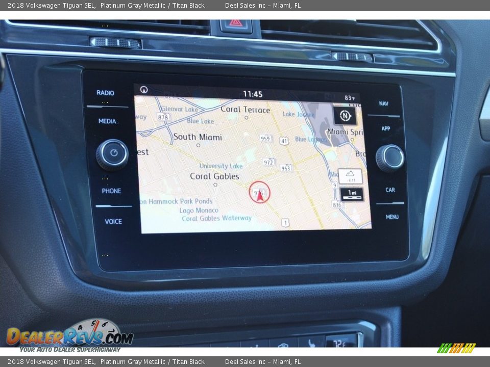 2018 Volkswagen Tiguan SEL Platinum Gray Metallic / Titan Black Photo #17