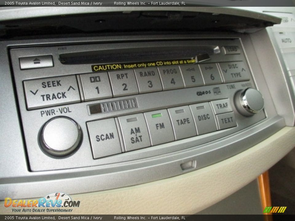 2005 Toyota Avalon Limited Desert Sand Mica / Ivory Photo #27