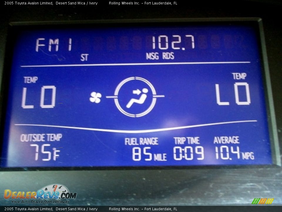 2005 Toyota Avalon Limited Desert Sand Mica / Ivory Photo #28