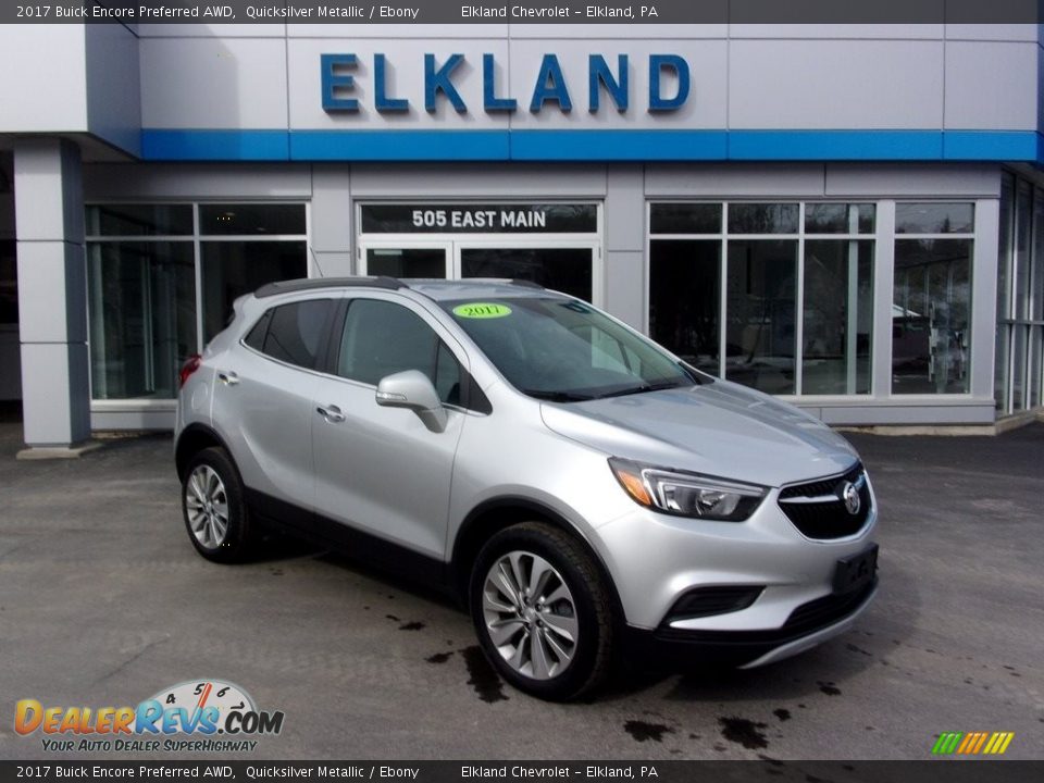 2017 Buick Encore Preferred AWD Quicksilver Metallic / Ebony Photo #1