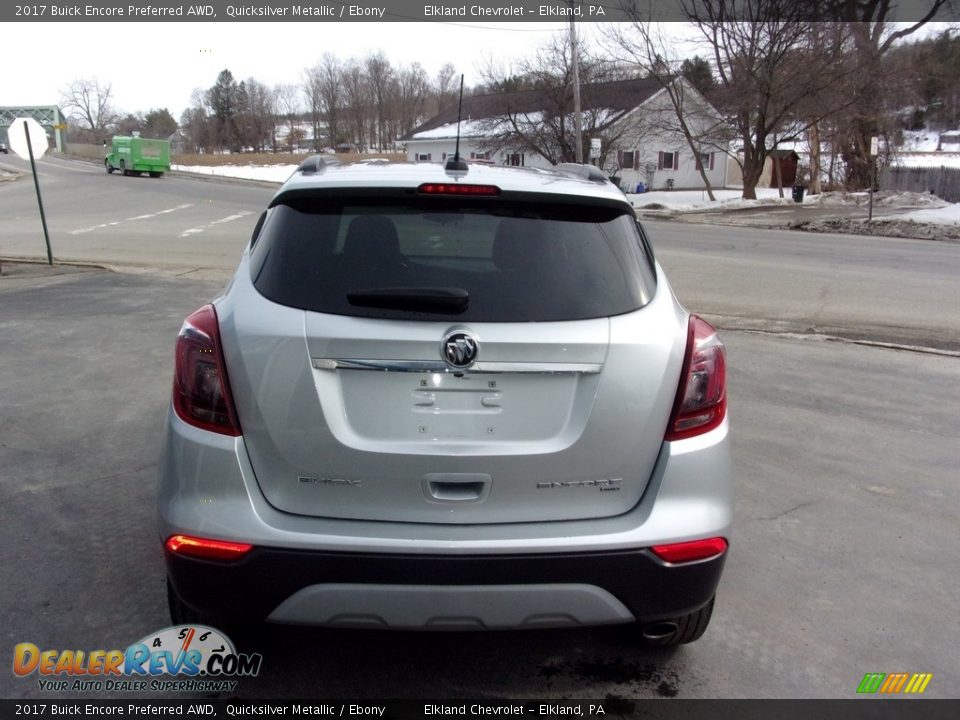 2017 Buick Encore Preferred AWD Quicksilver Metallic / Ebony Photo #4