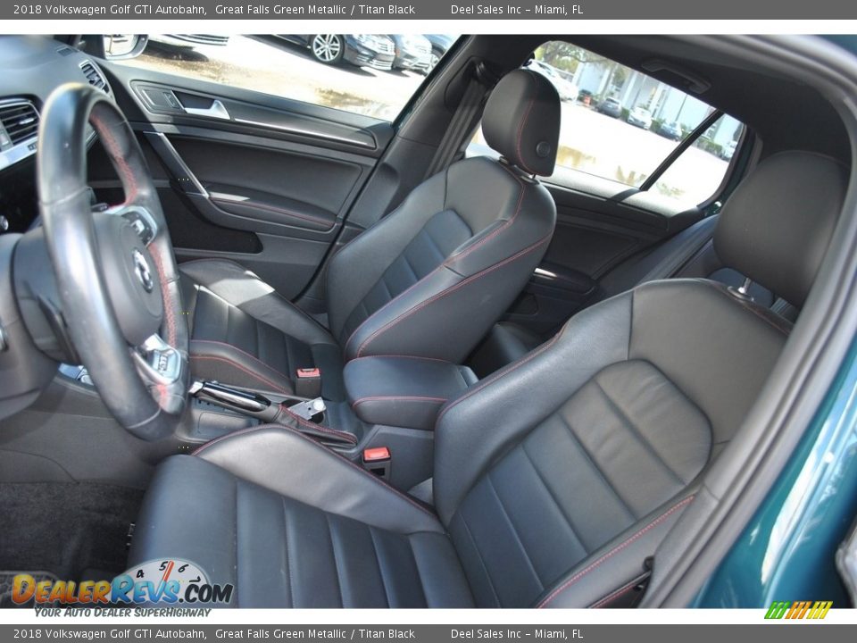 Front Seat of 2018 Volkswagen Golf GTI Autobahn Photo #12