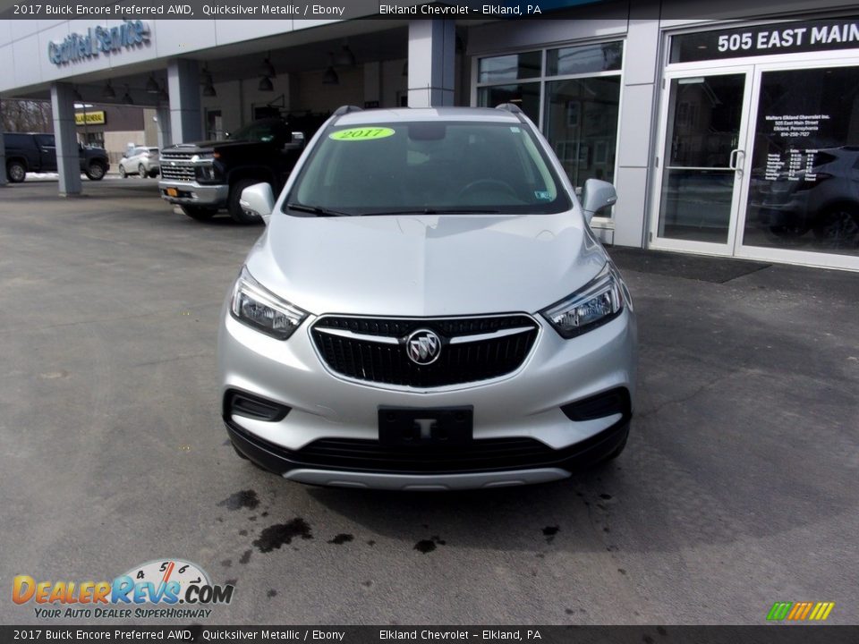 2017 Buick Encore Preferred AWD Quicksilver Metallic / Ebony Photo #7