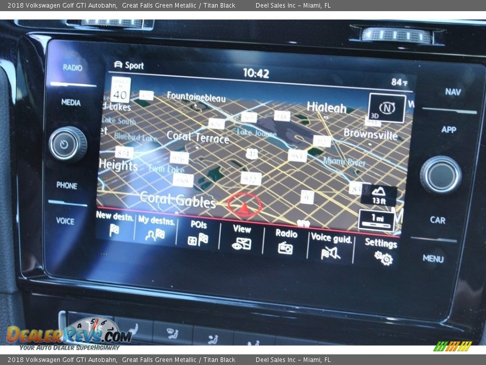 Navigation of 2018 Volkswagen Golf GTI Autobahn Photo #16