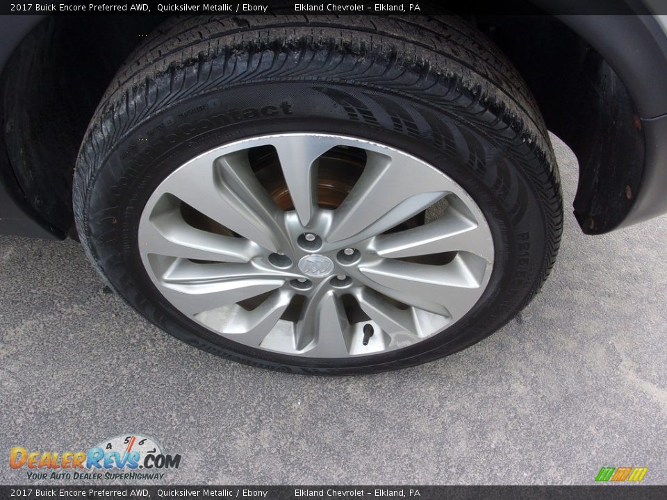 2017 Buick Encore Preferred AWD Quicksilver Metallic / Ebony Photo #9