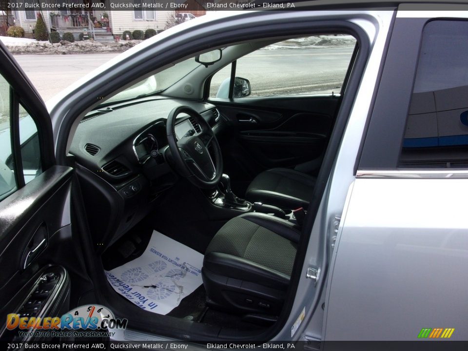 2017 Buick Encore Preferred AWD Quicksilver Metallic / Ebony Photo #10