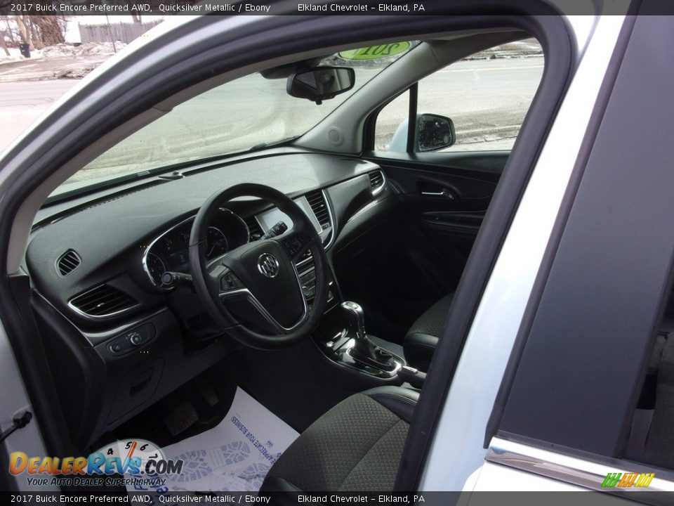 2017 Buick Encore Preferred AWD Quicksilver Metallic / Ebony Photo #11