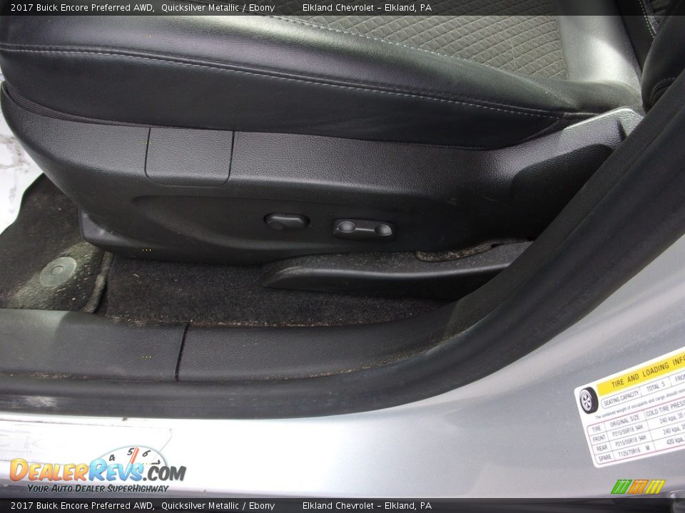 2017 Buick Encore Preferred AWD Quicksilver Metallic / Ebony Photo #12