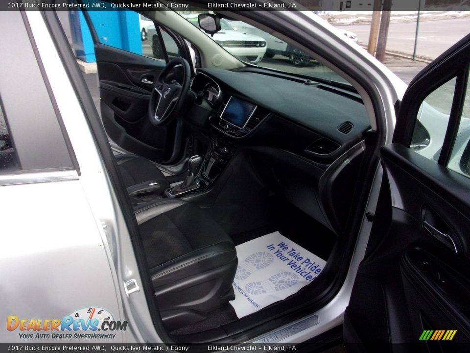 2017 Buick Encore Preferred AWD Quicksilver Metallic / Ebony Photo #14