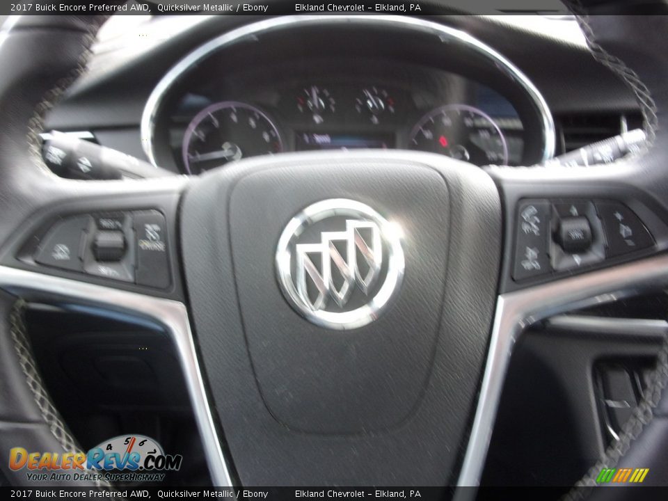 2017 Buick Encore Preferred AWD Quicksilver Metallic / Ebony Photo #18