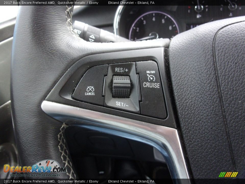 2017 Buick Encore Preferred AWD Quicksilver Metallic / Ebony Photo #20
