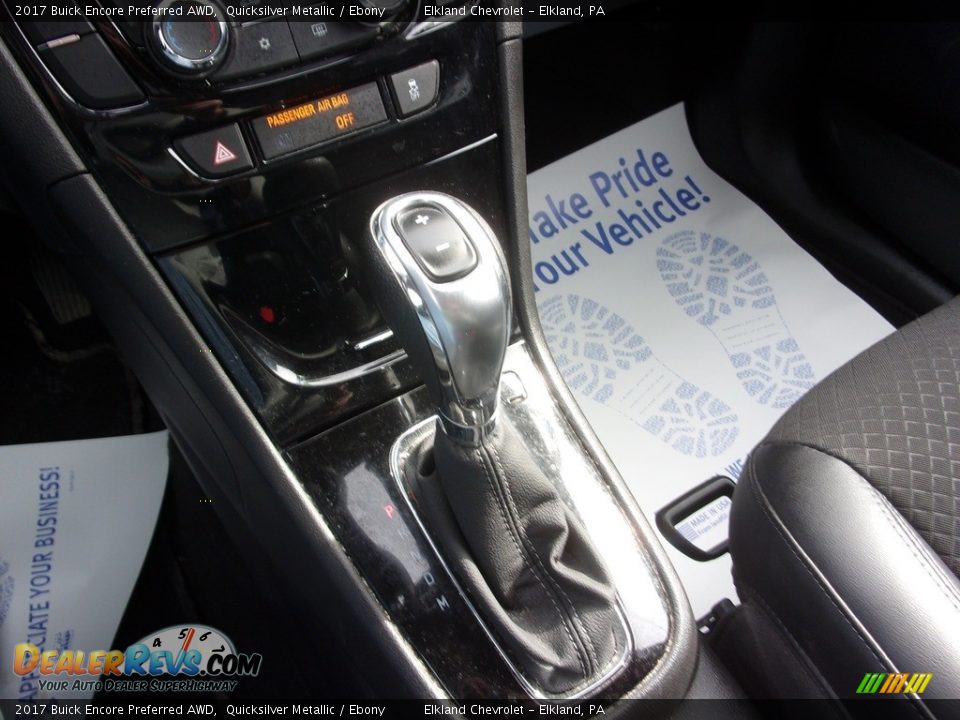 2017 Buick Encore Preferred AWD Quicksilver Metallic / Ebony Photo #24