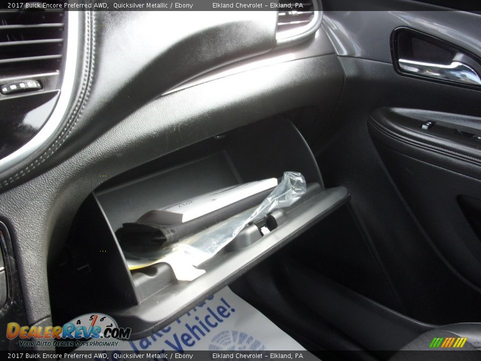 2017 Buick Encore Preferred AWD Quicksilver Metallic / Ebony Photo #26