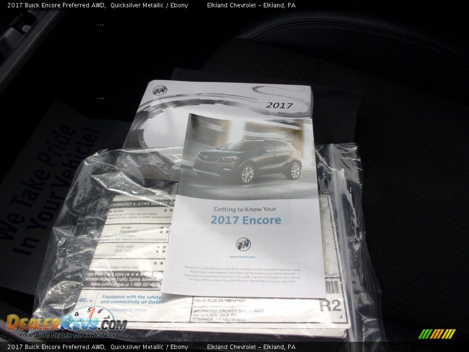 2017 Buick Encore Preferred AWD Quicksilver Metallic / Ebony Photo #27