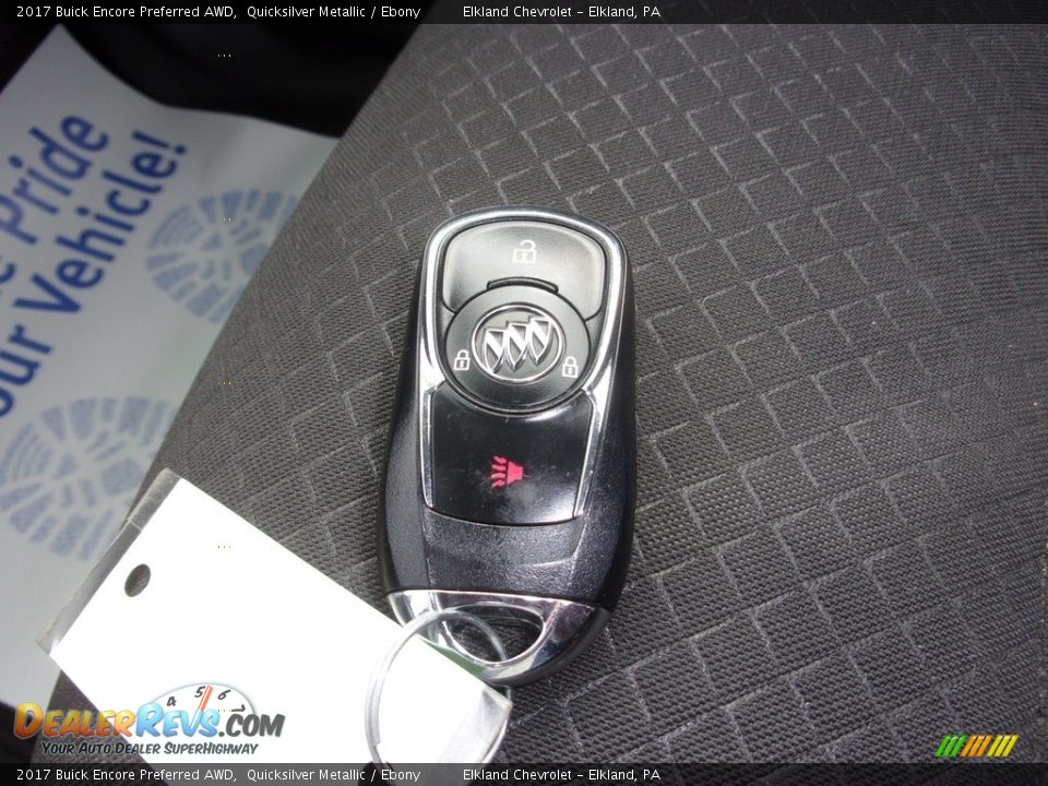2017 Buick Encore Preferred AWD Quicksilver Metallic / Ebony Photo #28