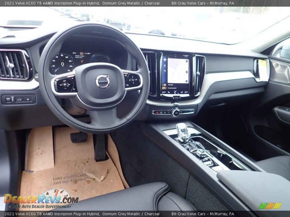 Charcoal Interior - 2021 Volvo XC60 T8 eAWD Inscription Plug-in Hybrid Photo #9