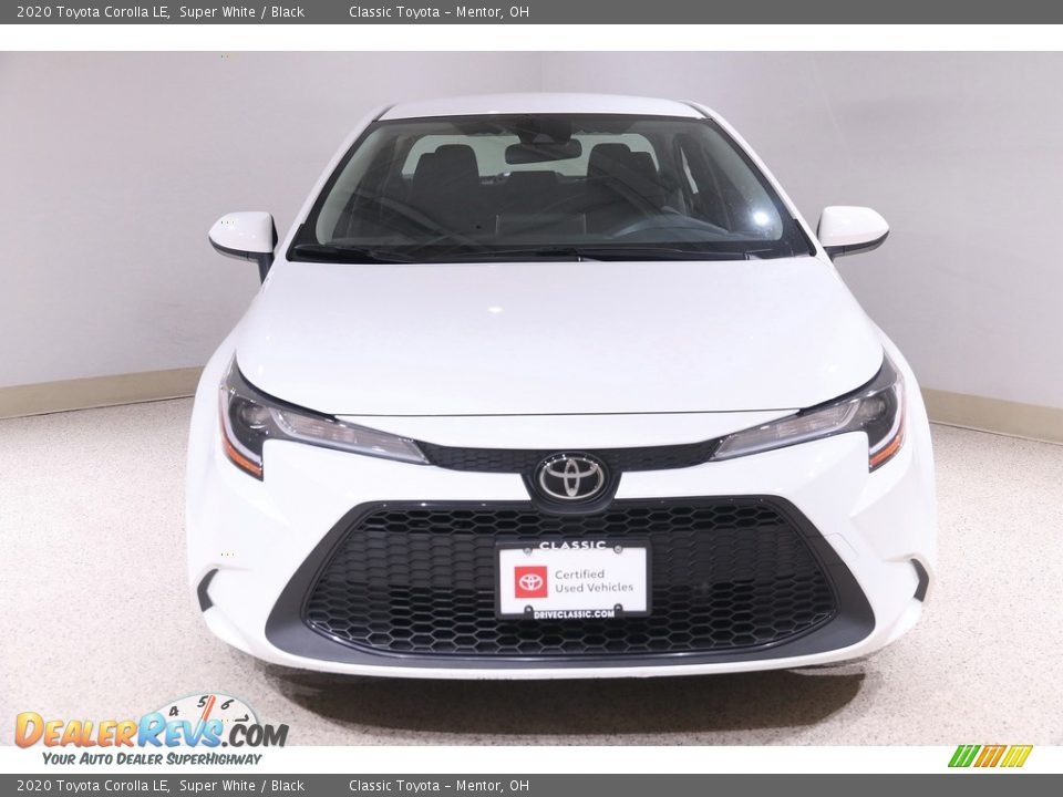 2020 Toyota Corolla LE Super White / Black Photo #2
