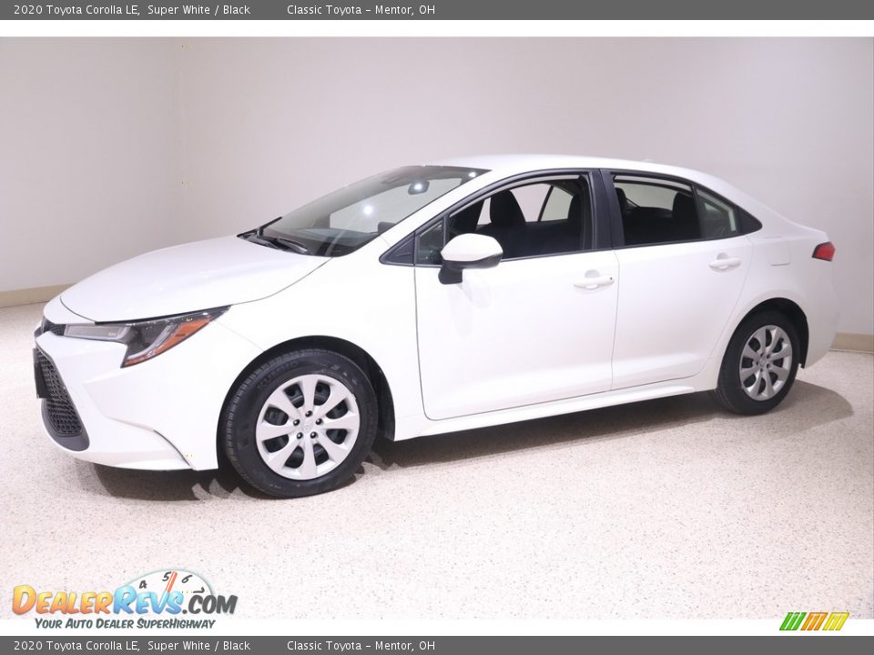 2020 Toyota Corolla LE Super White / Black Photo #3