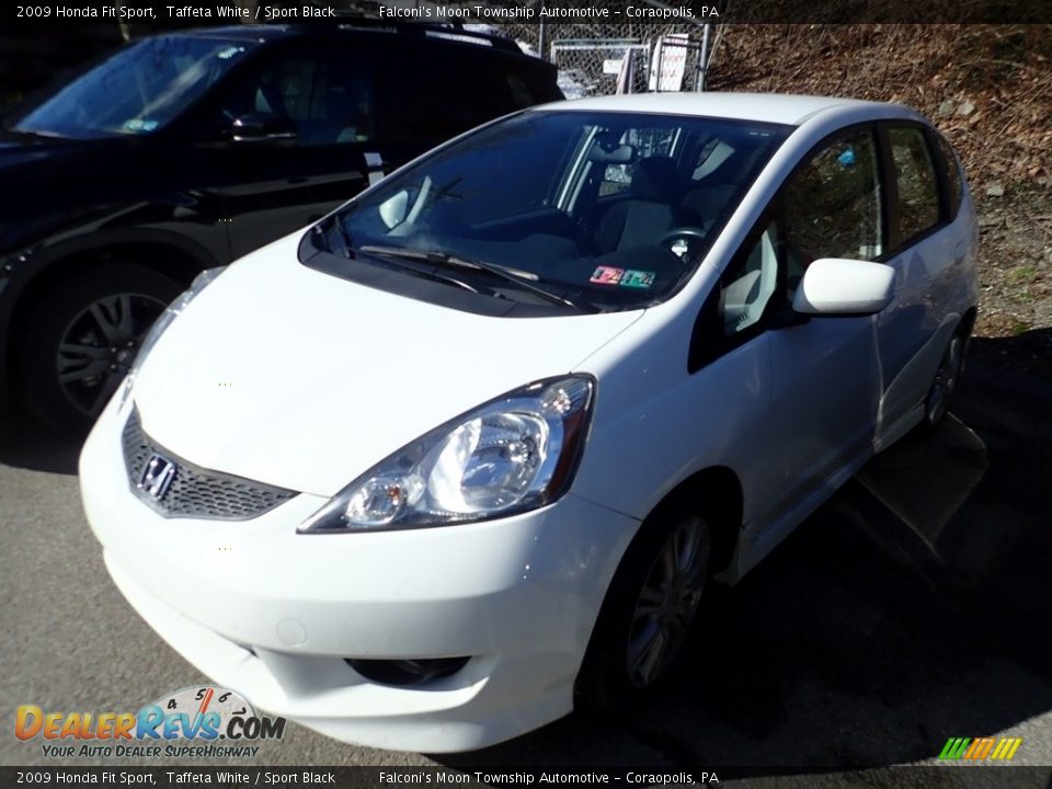 2009 Honda Fit Sport Taffeta White / Sport Black Photo #1