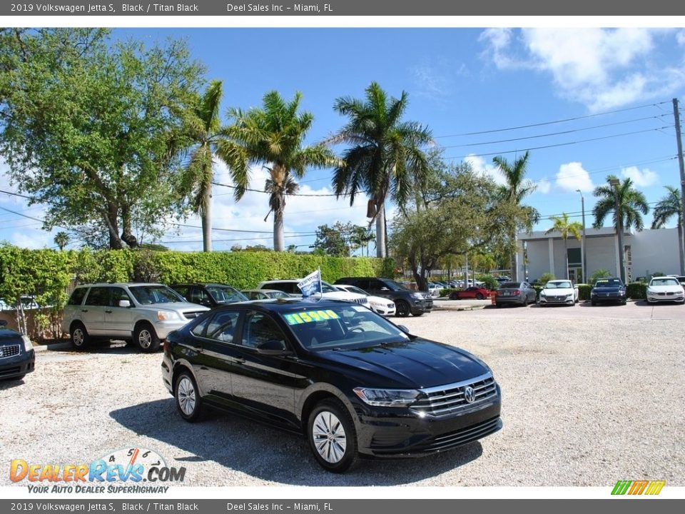 2019 Volkswagen Jetta S Black / Titan Black Photo #1