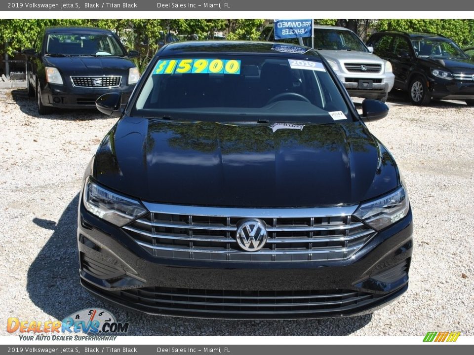 2019 Volkswagen Jetta S Black / Titan Black Photo #3