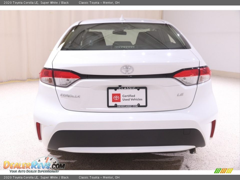 2020 Toyota Corolla LE Super White / Black Photo #17