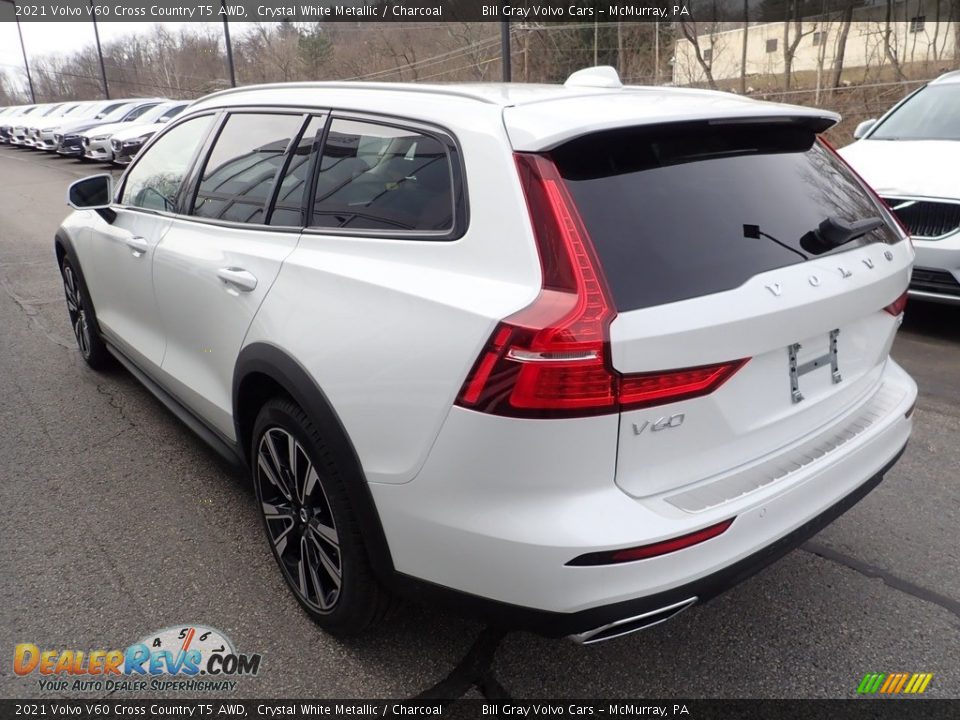 2021 Volvo V60 Cross Country T5 AWD Crystal White Metallic / Charcoal Photo #4