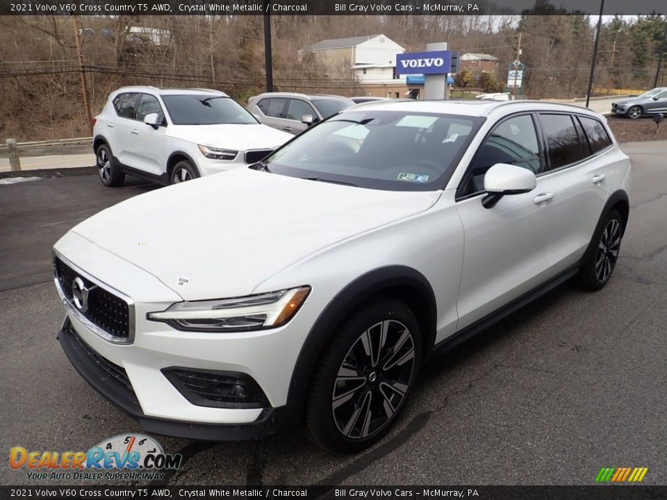 Crystal White Metallic 2021 Volvo V60 Cross Country T5 AWD Photo #5