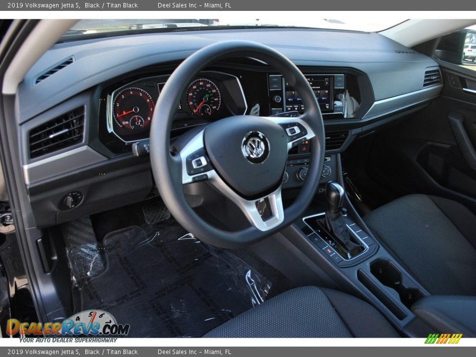 Titan Black Interior - 2019 Volkswagen Jetta S Photo #13