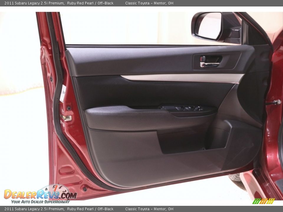 2011 Subaru Legacy 2.5i Premium Ruby Red Pearl / Off-Black Photo #4