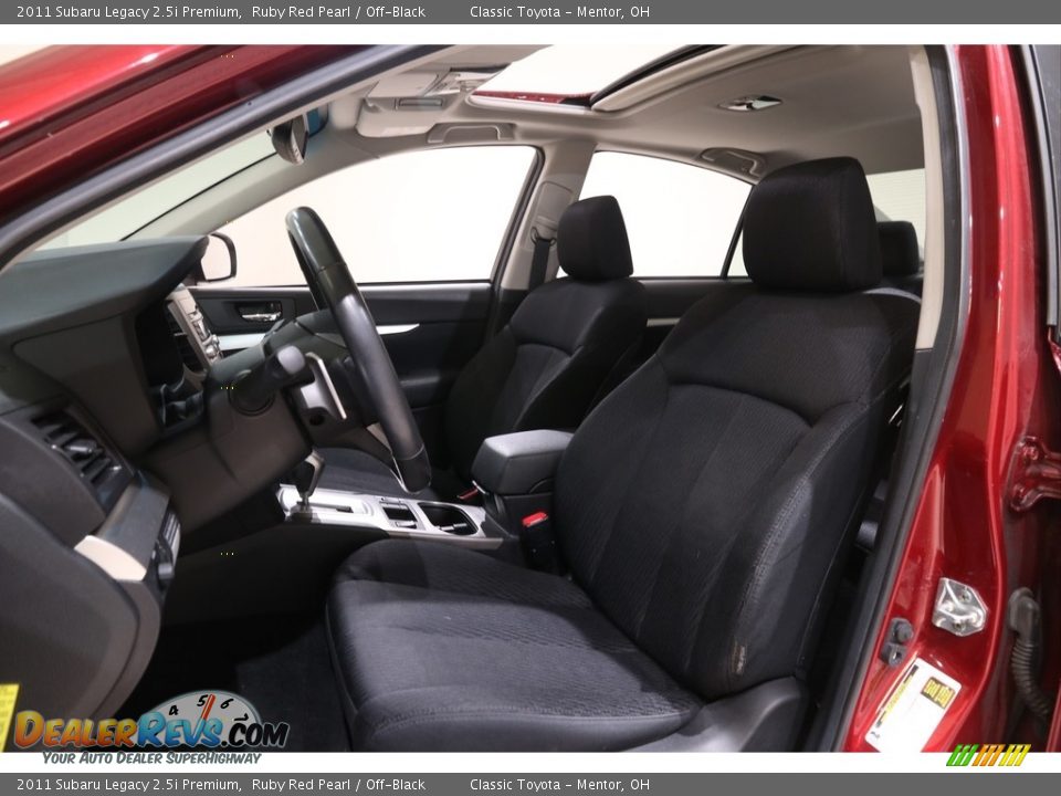 2011 Subaru Legacy 2.5i Premium Ruby Red Pearl / Off-Black Photo #5