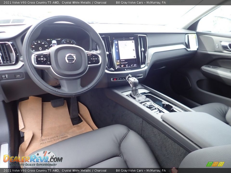 Charcoal Interior - 2021 Volvo V60 Cross Country T5 AWD Photo #9