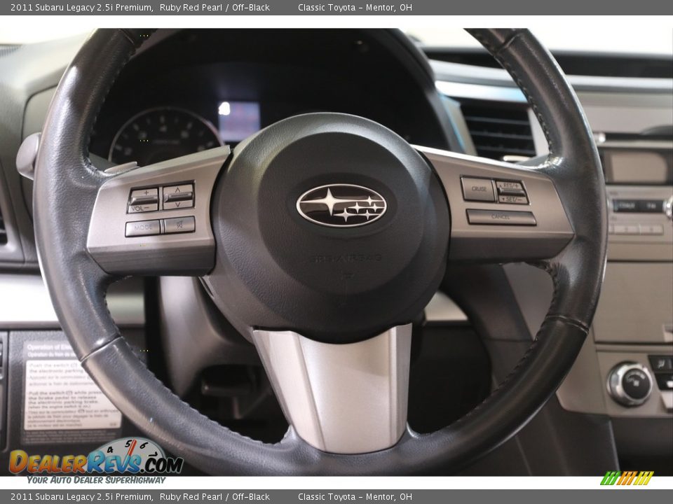 2011 Subaru Legacy 2.5i Premium Ruby Red Pearl / Off-Black Photo #7