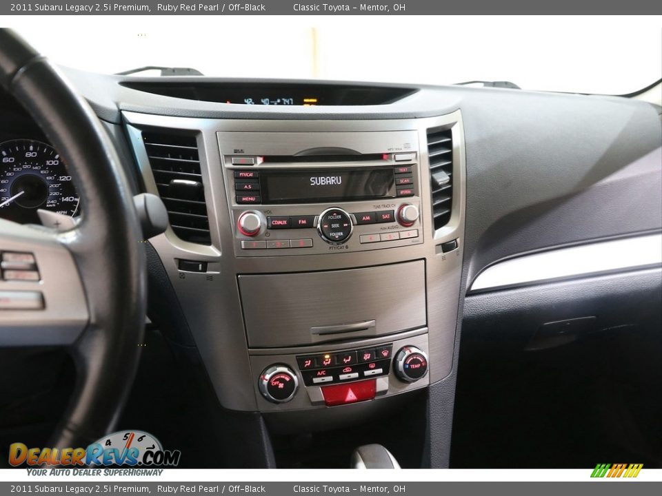 2011 Subaru Legacy 2.5i Premium Ruby Red Pearl / Off-Black Photo #9