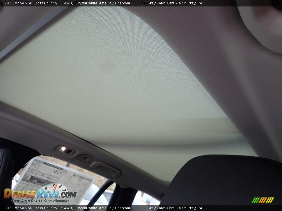 2021 Volvo V60 Cross Country T5 AWD Crystal White Metallic / Charcoal Photo #12