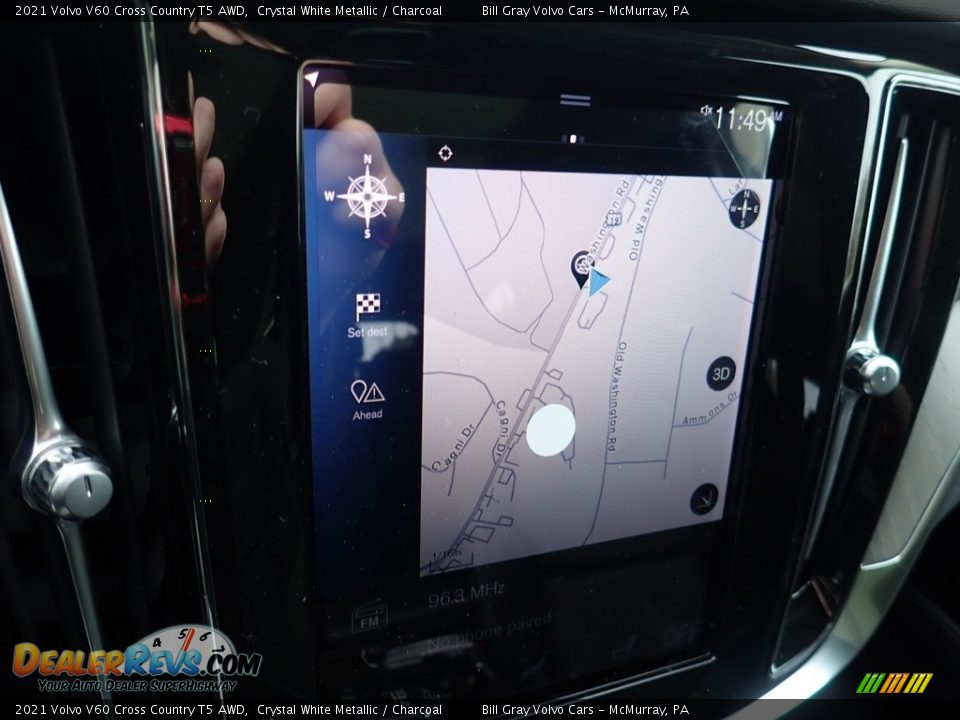 2021 Volvo V60 Cross Country T5 AWD Crystal White Metallic / Charcoal Photo #13