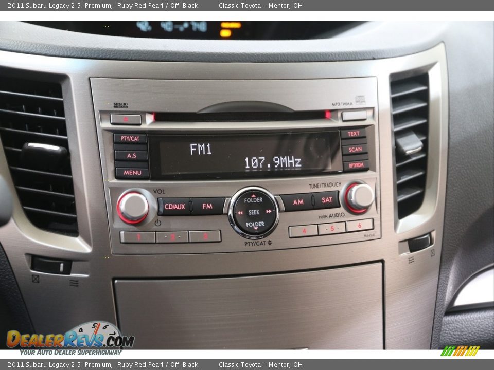 2011 Subaru Legacy 2.5i Premium Ruby Red Pearl / Off-Black Photo #11