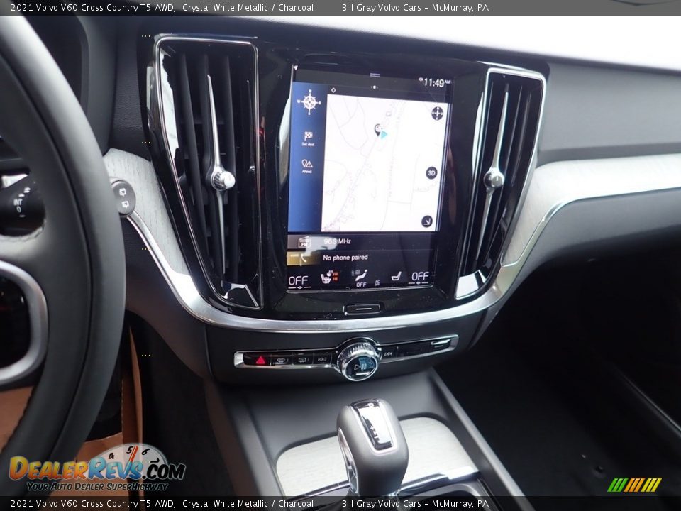 2021 Volvo V60 Cross Country T5 AWD Crystal White Metallic / Charcoal Photo #14