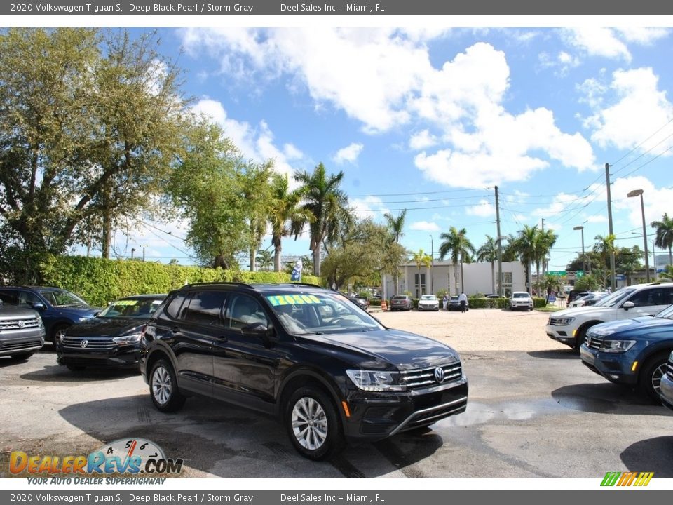 2020 Volkswagen Tiguan S Deep Black Pearl / Storm Gray Photo #1