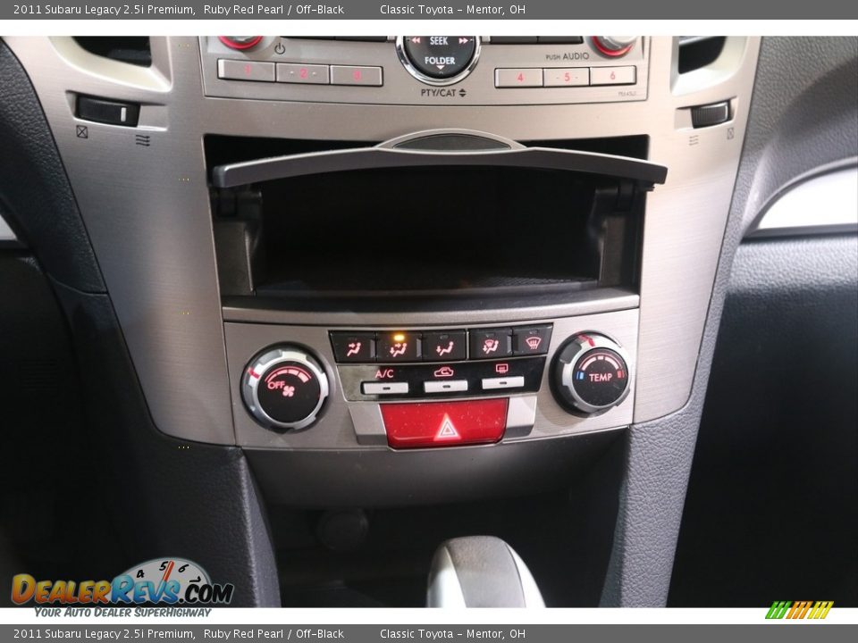 2011 Subaru Legacy 2.5i Premium Ruby Red Pearl / Off-Black Photo #12