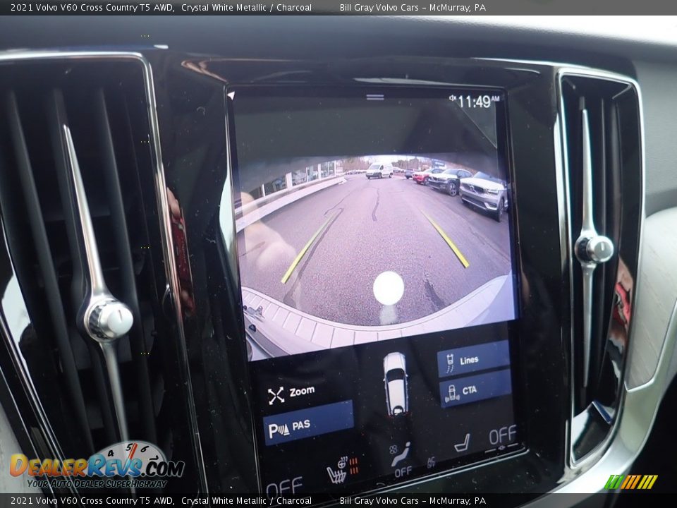 2021 Volvo V60 Cross Country T5 AWD Crystal White Metallic / Charcoal Photo #15