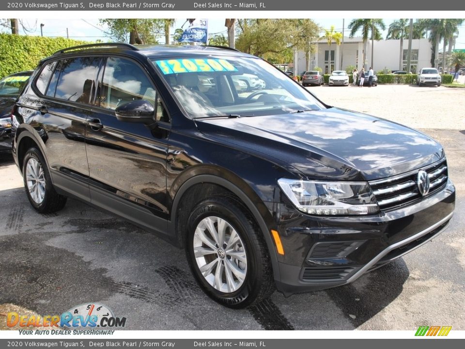 2020 Volkswagen Tiguan S Deep Black Pearl / Storm Gray Photo #2
