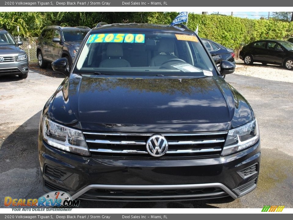2020 Volkswagen Tiguan S Deep Black Pearl / Storm Gray Photo #3