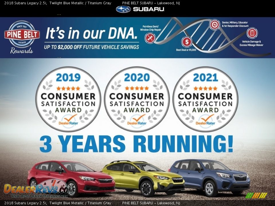 Dealer Info of 2018 Subaru Legacy 2.5i Photo #5