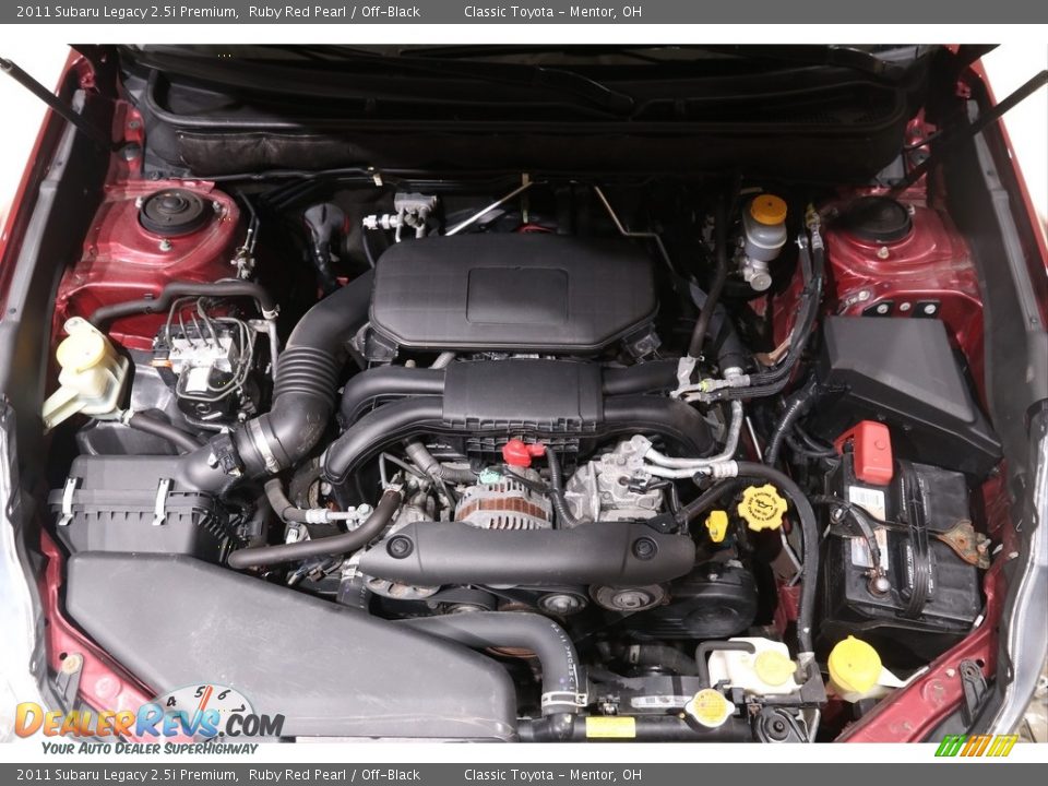 2011 Subaru Legacy 2.5i Premium Ruby Red Pearl / Off-Black Photo #19