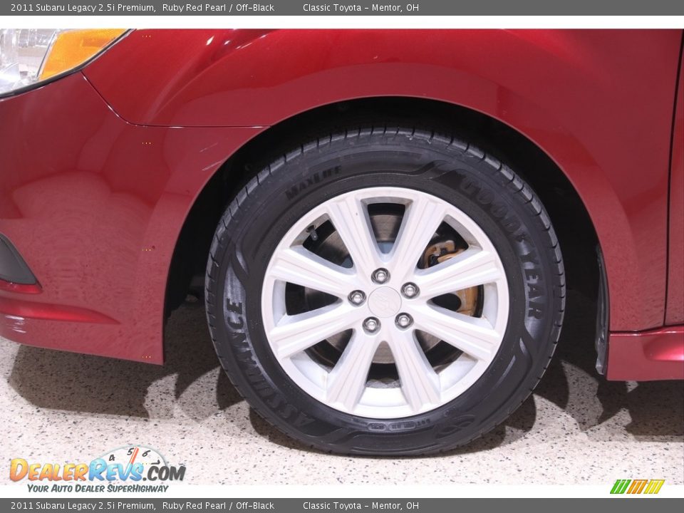 2011 Subaru Legacy 2.5i Premium Ruby Red Pearl / Off-Black Photo #20