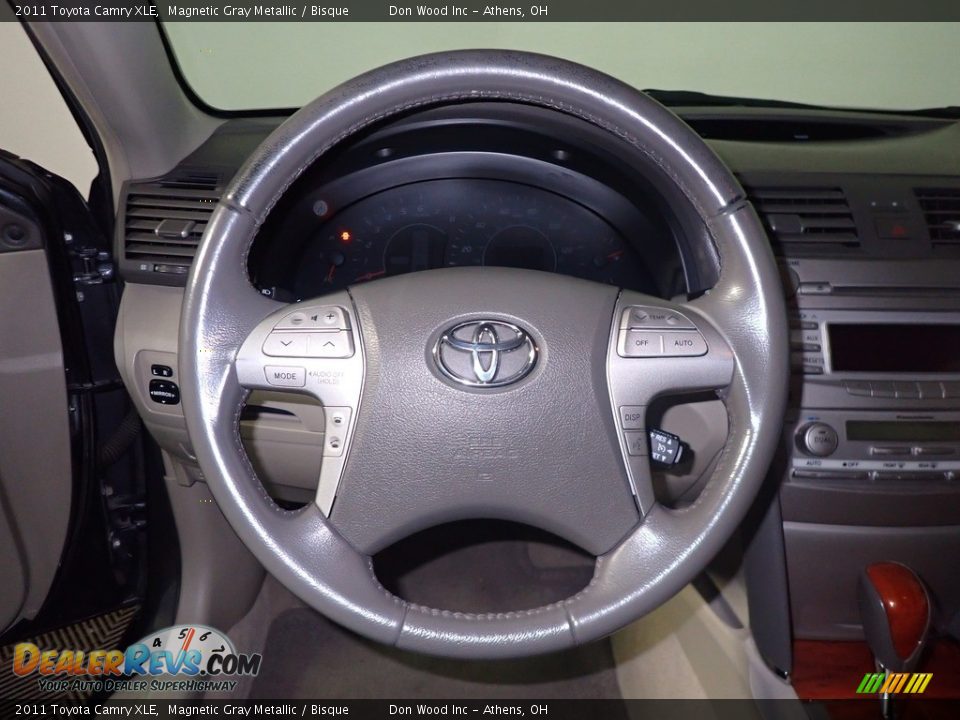 2011 Toyota Camry XLE Magnetic Gray Metallic / Bisque Photo #27