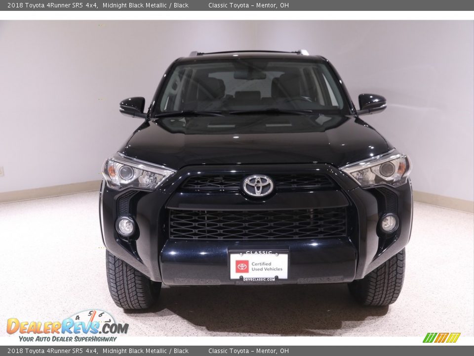 2018 Toyota 4Runner SR5 4x4 Midnight Black Metallic / Black Photo #2